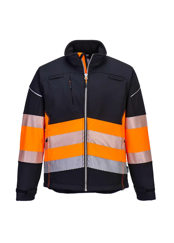 Portwest PW375 - PW3 Hi-Vis Softshell Jack (3L) Klasse 1