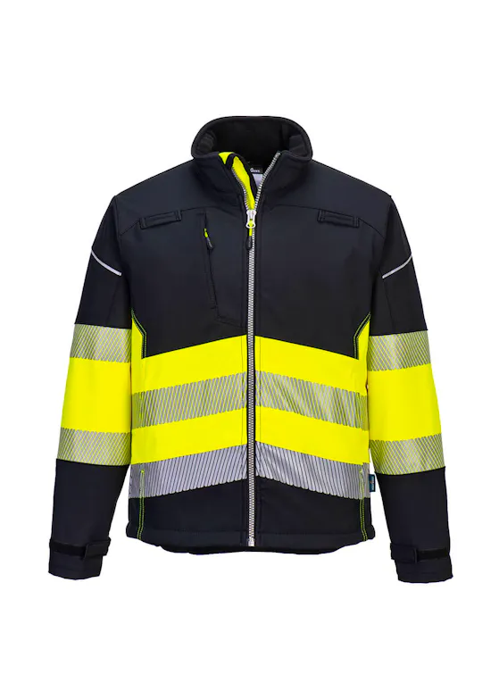 Portwest PW375 - PW3 Hi-Vis Softshell Jack (3L) Klasse 1