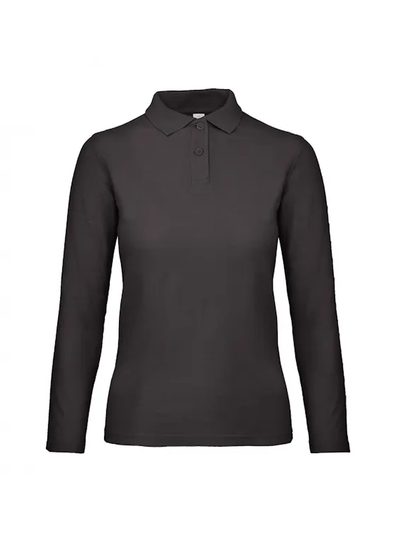 B&C ID.001 BCPWI13 Poloshirt Long Sleeve Piqué Regular Fit Dames
