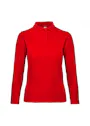 B&C ID.001 BCPWI13 Poloshirt Long Sleeve Piqué Regular Fit Dames miniatuur