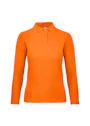B&C ID.001 BCPWI13 Poloshirt Long Sleeve Piqué Regular Fit Dames miniatuur