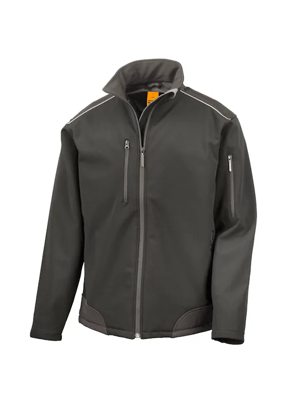 Result Ripstop Soft Shell Workwear Jacket With Cordura Panels