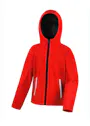 Result Junior TX Performance Hooded Soft Shell Jacket miniatuur