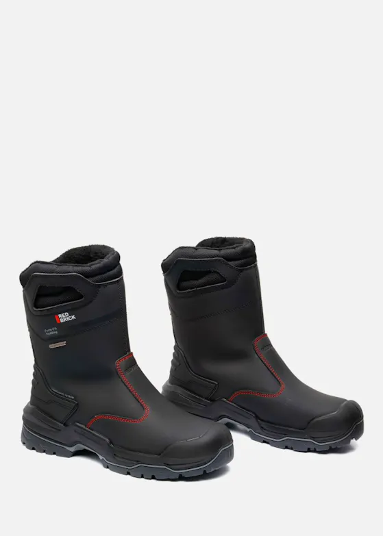 Redbrick Boot Black Wool S7S Werklaars
