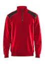 Blåkläder 33531158 Sweatshirt Bi-Colour met Halve Rits Reflecterend Schilder miniatuur