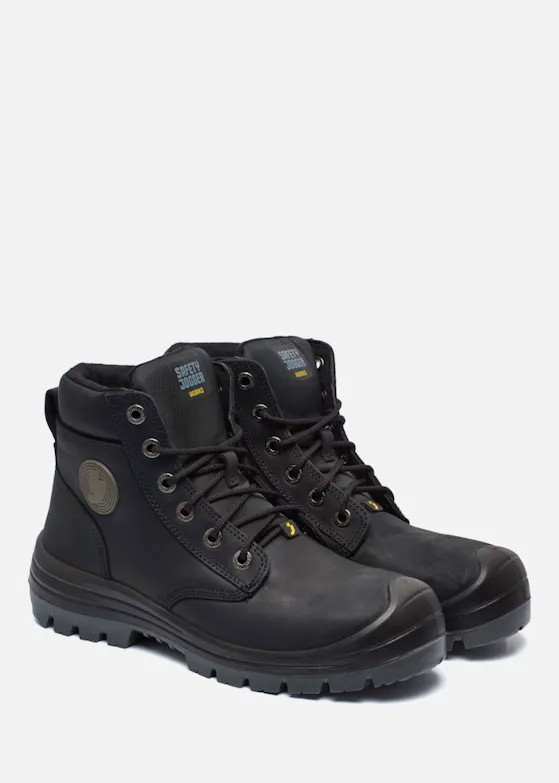 Safety Jogger Dakar EW S3 Werklaars Leather Zwart