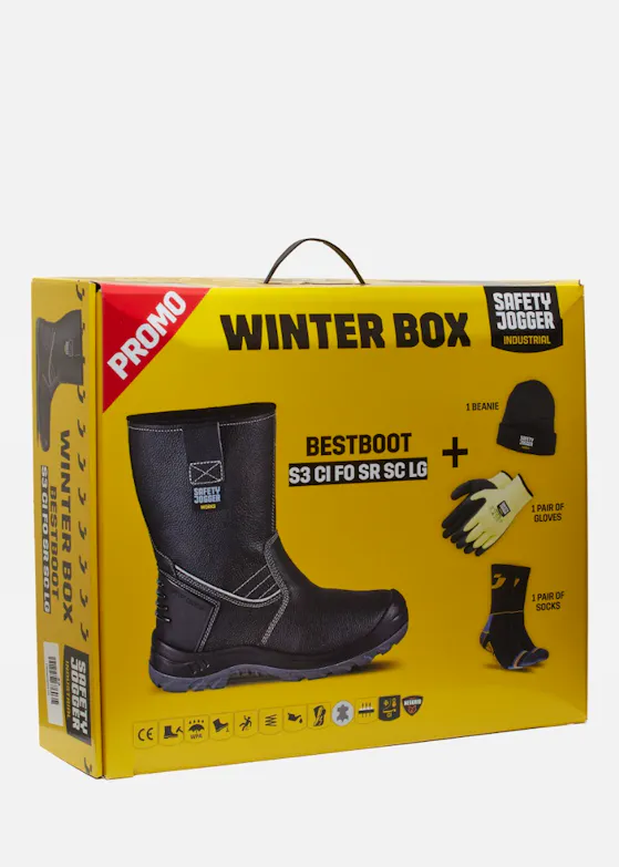 Safety Jogger Bestboot S3 Werklaars Hoog Zwart Winter box