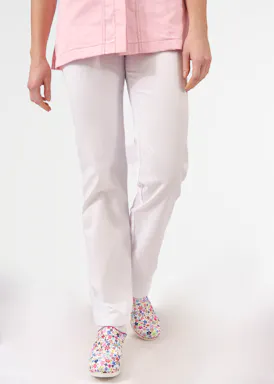 SHAE Care Dames Pantalon regular-fit Alice wit 20260A