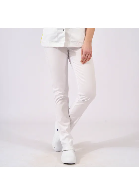 SHAE Care Dames Pantalon slim-fit Ella wit 20261A