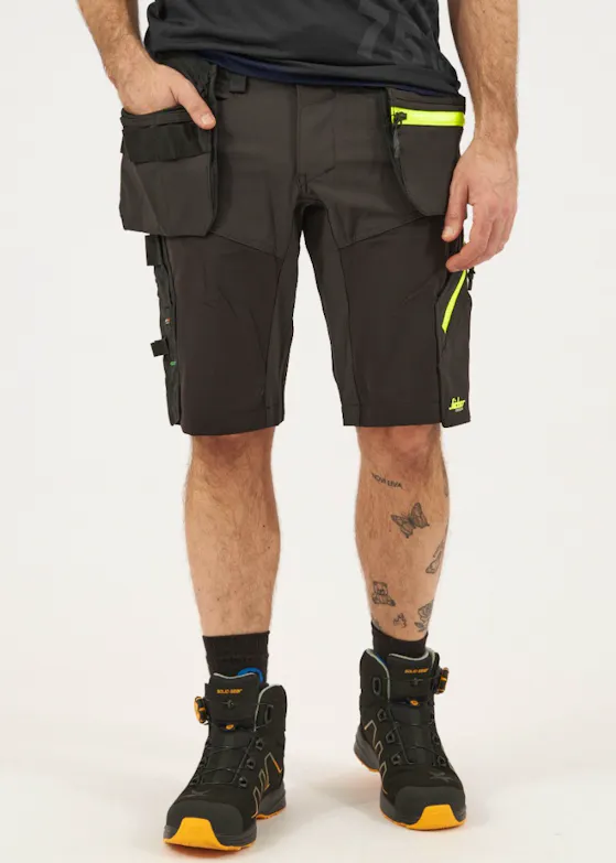 Snickers FlexiWork, Softshell Stretch Korte Werkbroek met Holsterzakken 6140