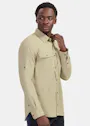 Snickers 8521 Shirt met Lange Mouwen Stretch UV-bescherming LiteWork miniatuur