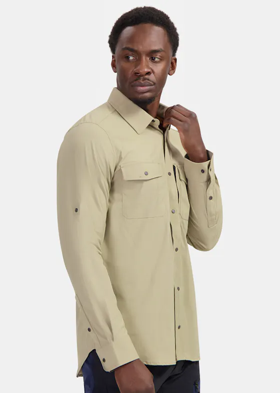 Snickers 8521 Shirt met Lange Mouwen Stretch UV-bescherming LiteWork