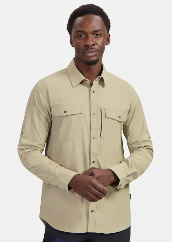 Snickers 8521 Shirt met Lange Mouwen Stretch UV-bescherming LiteWork