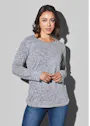 Stedman 9180 Sweater Knit Melange Regular Fit Dames miniatuur
