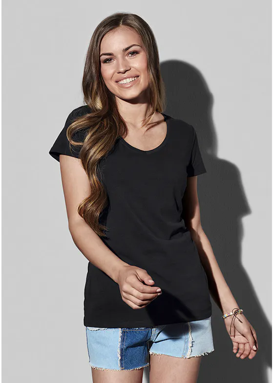 Stedman Claire 9710 T-shirt V-Neck SS Slim Fit Dames