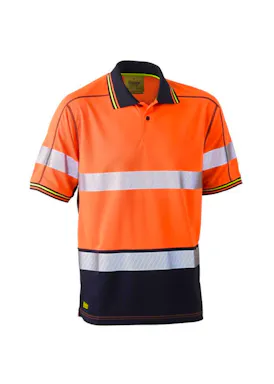 Bisley EK1219T Poloshirt Taped Hi Vis Polyester Mesh