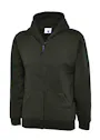 Uneek UC506 Sweater met Rits Classic Hooded Regular Fit Kinderen miniatuur