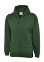 Uneek UC506 Sweater met Rits Classic Hooded Regular Fit Kinderen miniatuur