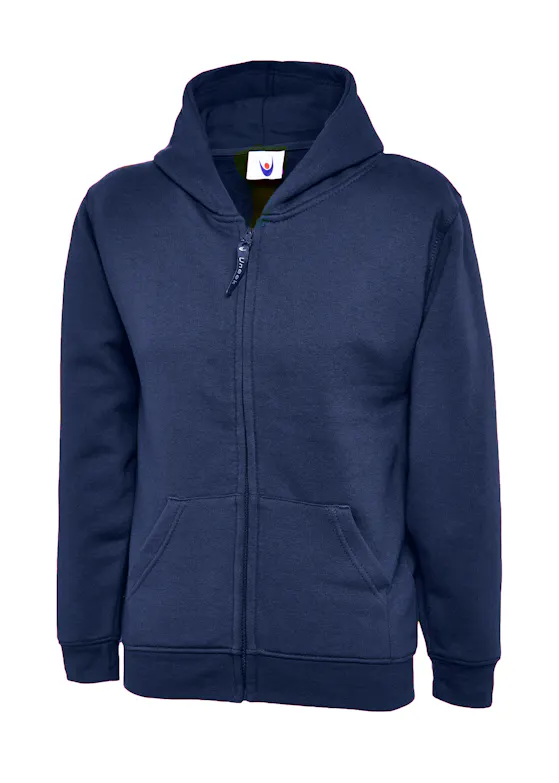 Uneek UC506 Sweater met Rits Classic Hooded Regular Fit Kinderen