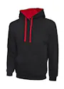 Uneek UC507 Sweater Contrast Hooded Regular Fit miniatuur