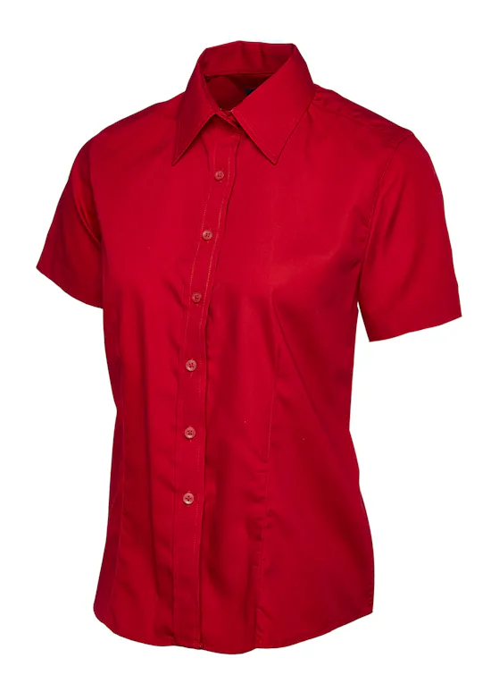Uneek UC712 Overhemd Poplin Dames korte mouwen