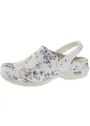 Wash'Go NursingCare medische klomp wit/bloemen miniatuur