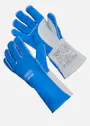 Weldas 10-2087 Blauw Split Rund Schouderleer Lashandschoen miniatuur