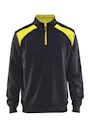Blåkläder 33531158 Sweatshirt Bi-Colour met Halve Rits Reflecterend Schilder miniatuur