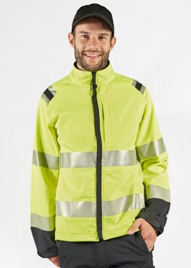 Fristads Stiby High Vis Green stretch jack klasse 3 4647 GSTP