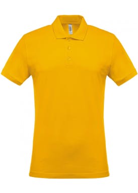 Kariban Piqué-herenpolo korte mouwen